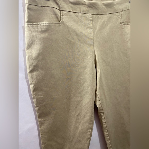 Time and Tru Tan Stretchy Capri Size XL - Picture 3 of 4